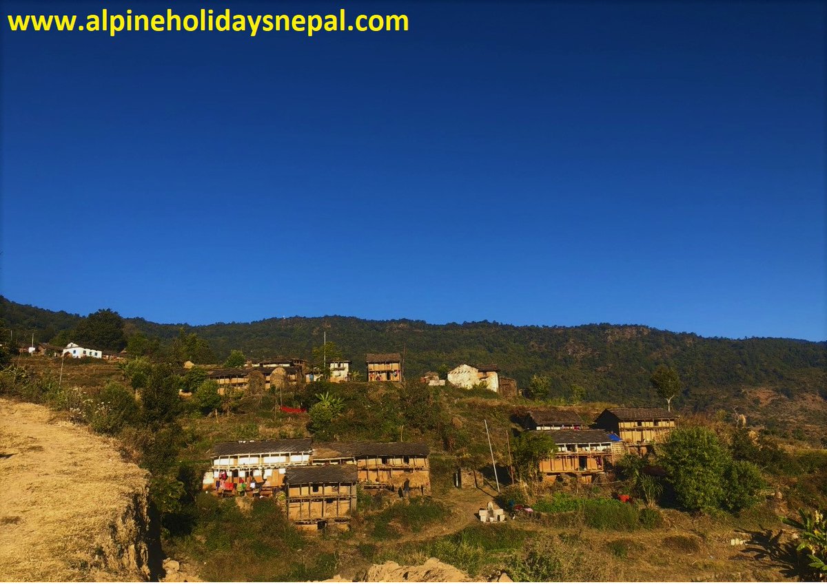alpineholidaysn's tweet photo. A typical village in Accham District, near Safebagar on the way to Khaptad National Park!
#villagetourism #nepalivillage #farwestnepal #Khaptad #khaptadnationalpark #jeweloffarwest #farwest #beactive #bealpine #alpineholidaysnepal
#RestartTourism https://t.co/NmS2sjYVDy
