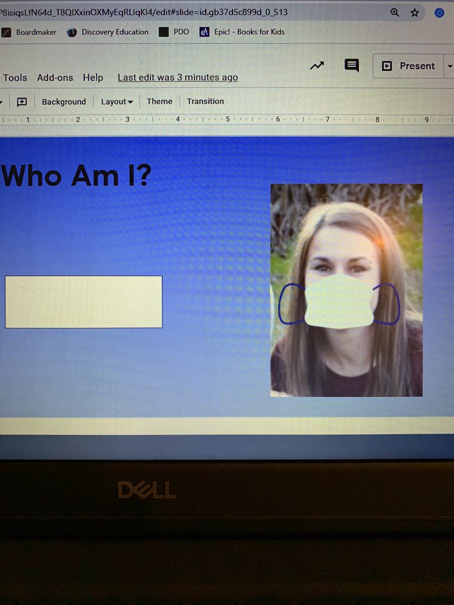 My kiddos had a lot of fun seeing our pictures with masks! We practiced wearing our masks during morning meeting too. <a href="/DamascusESPrin/">Spencer Delisle</a> @DamascusES_AP