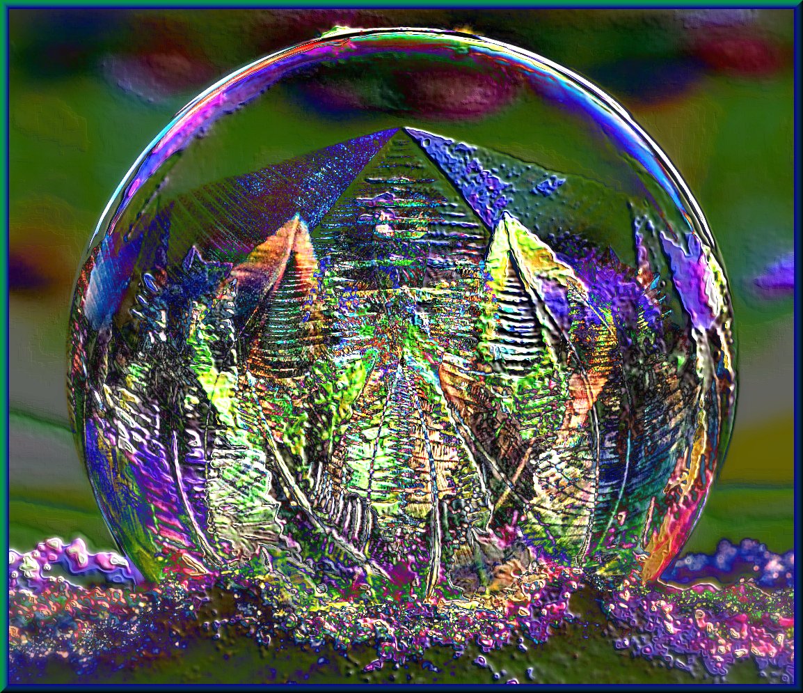 'Bubble World' #Photomanipulation #FrozenBubble #RandAlien