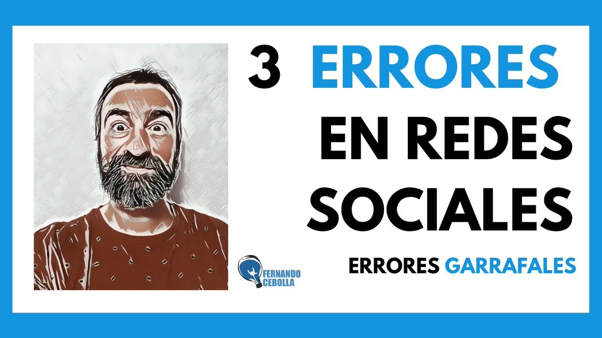fcpsocialmedia's tweet photo. 3 GRANDES ERRORES que cometes en REDES SOCIALES 
Principales errores en redes sociales de empresas y marcas profesionales.

https://t.co/utBTddh52u

#redessociales #socialmedia https://t.co/4gqCTwQ4T0
