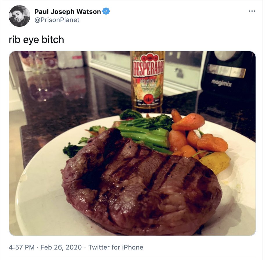 Meat identity politics is an underrated right wing micro-genre IMHO