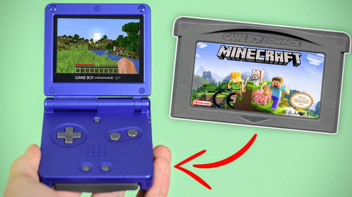 The Retro Future on Twitter: "Playing Minecraft on the GameBoy Advance... I'm not joking... https://t.co/vwZXV7OhPF / Twitter
