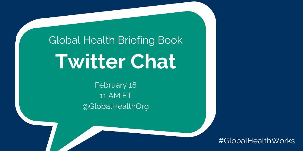 IntraHealth's tweet photo. One hour to go! Join @GlobalHealthOrg's #TwitterChat ๐ฃtoday @ 11 AM (ET) on the 2021 Global Health Briefing Book to discuss how US #globalhealth programs and partnerships help achieve equitable and accessible #HealthForAll! #GlobalHealthWorks https://t.co/qlk4dRMMxR