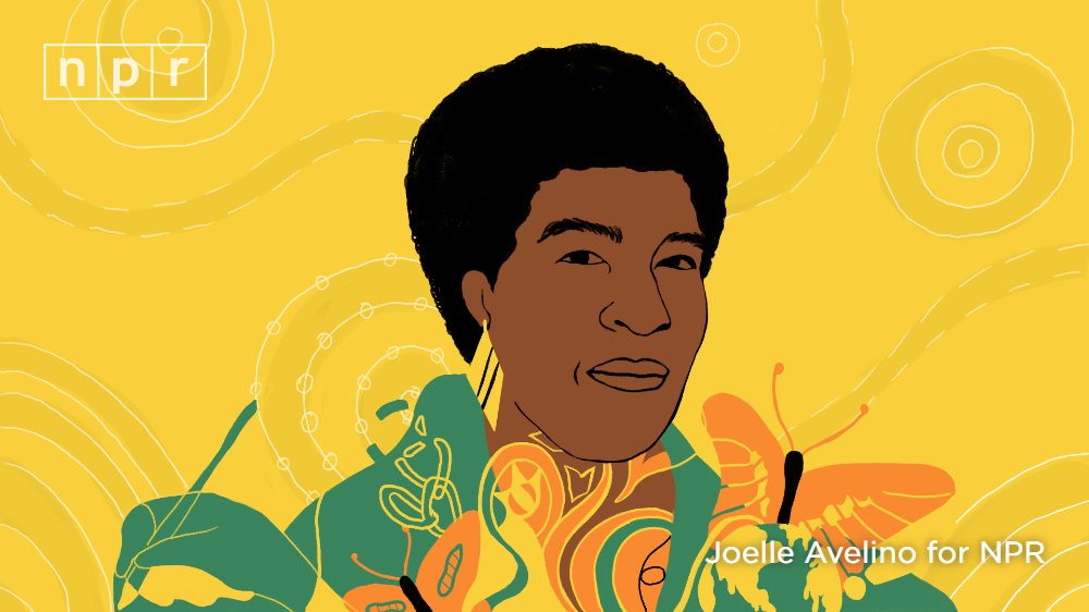 throughlineNPR's tweet photo. Octavia Butler's visionary works of speculative fiction contain striking parallels to the world today. She often looked to the past when writing about the future. But for every society that perished in her books also came a story of hope. 

Full story: https://t.co/GC4PeD2PV5 https://t.co/zmgjCC4aHh