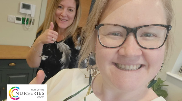 CCNurseriesUK's tweet photo. A couple of our senior team showing their appreciation for EY with a big #ThumbsUpForEarlyYears
We're so proud to be a part of this sector.
#ccnurseries #ndnatalk @NDNAtalk https://t.co/kVOqFPsQru