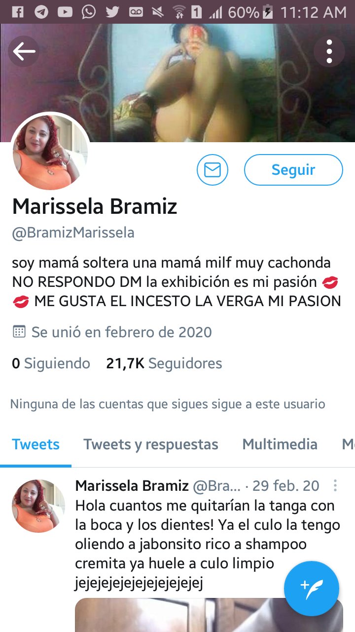 Ana on X: 21 mil seguidores y le gustan los incestos, no entiendo cómo @ Twitter bloquea cuentas por poner una mala palabra y estas bichas publican  pura basura y no las tocan,