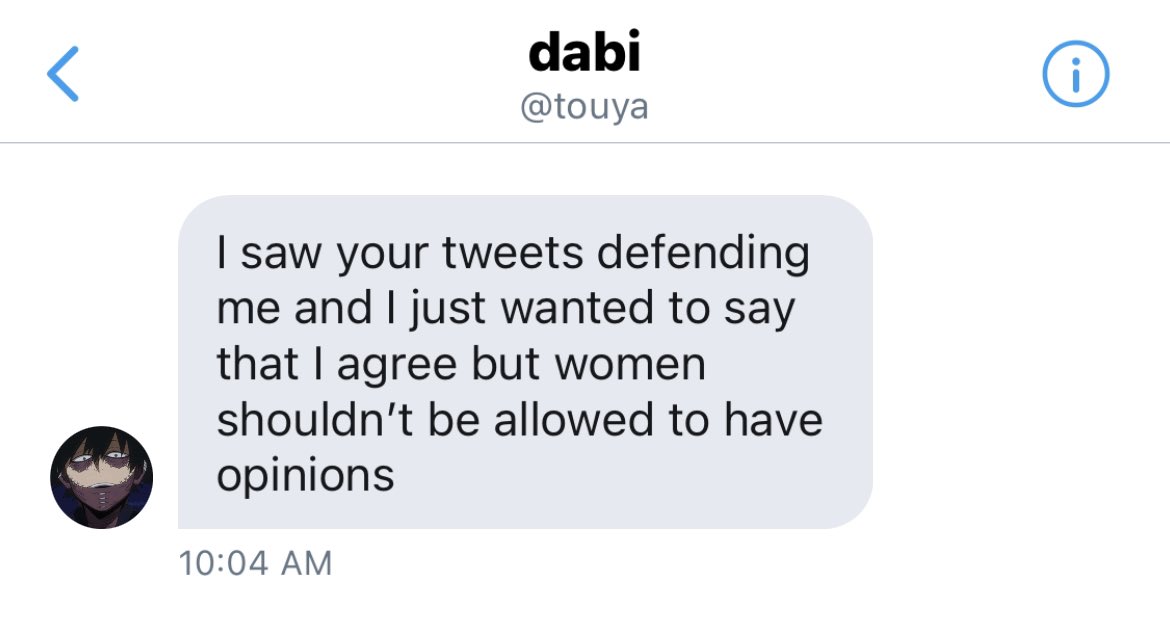 I can’t believe this dm I just got 💔💔