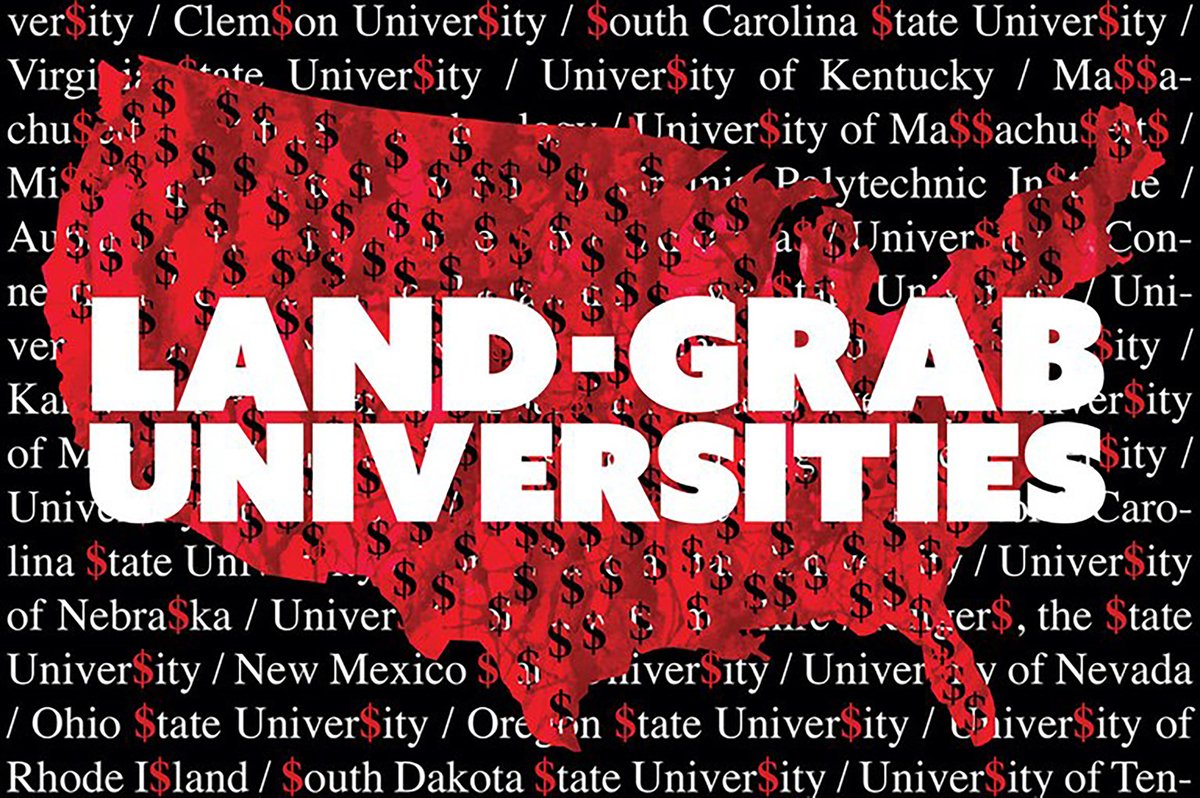 1) One of the most groundbreaking projects we supported in 2020 is  @Tahtone,  @Bobby_L33, &  @mcgeoff's "Land-Grab Universities." They created a database of 11 million acres of land taken from Indigenous people and granted to elite universities in the US.  https://bit.ly/2OzdV2X&nbsp;