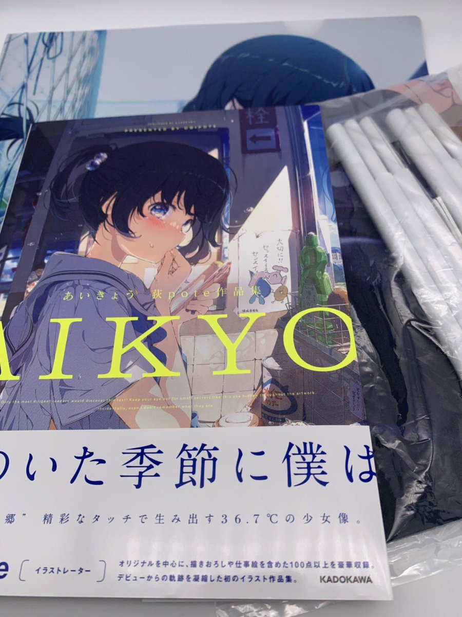 白クマシェイク 荻pote先生の画集 あいきょう が届いたー どれも綺麗なイラストで眼福 メイキングも参考になりました 白クマシェイク 荻pote先生の画集 あいきょう が届いたー どれも綺麗なイラストで眼福 メイキングも参考になりました