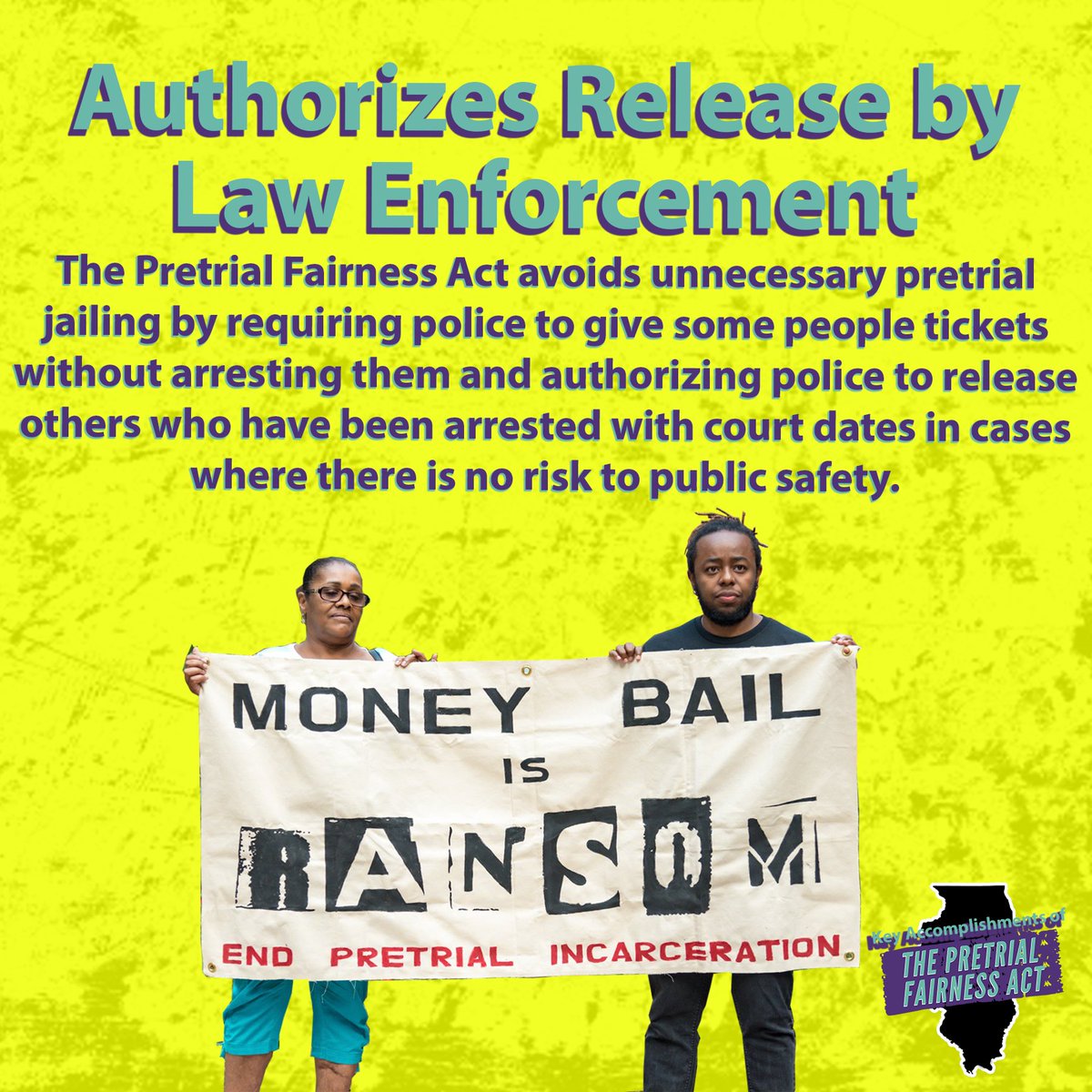 The Pretrial Fairness Act authorizes release by law enforcement. |  #EndMoneyBail