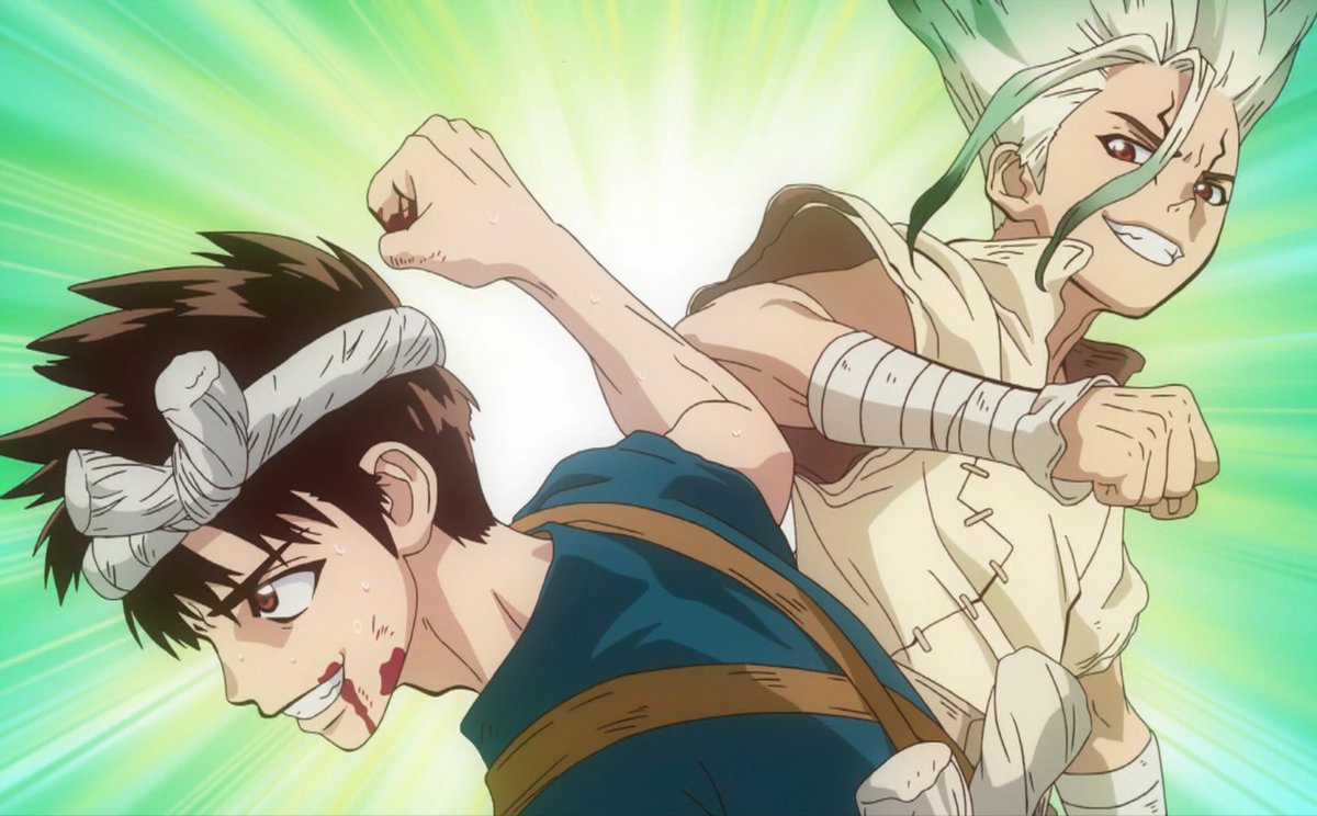 アニメマンガ名探偵すやまたくじ Dr Stone ドクターストーン 2期 6話 俺の科学は経験だ 一人だってやってみせる 失敗しようがバカにされようが成功するまでトライ エラー 現代のポリスマンを倒すのは科学使いクロム 今週も男を魅せたで Drstone