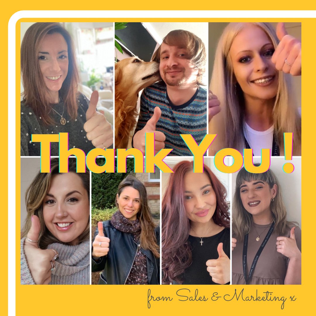 THANK YOU and #ThumbsUpForEarlyYears from the Sales &amp; Marketing Team!  We think you are all amazing and cannot applaud you enough for all that you do! 😊👏👍💕