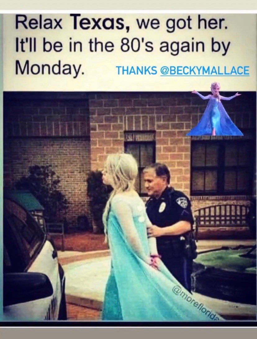 realKrisCruz's tweet photo. S/O to the police department #WinterStormUri #WinterStorm #DFWWinterStorm #TexasWinterStorm2021 https://t.co/wVjspINc4q
