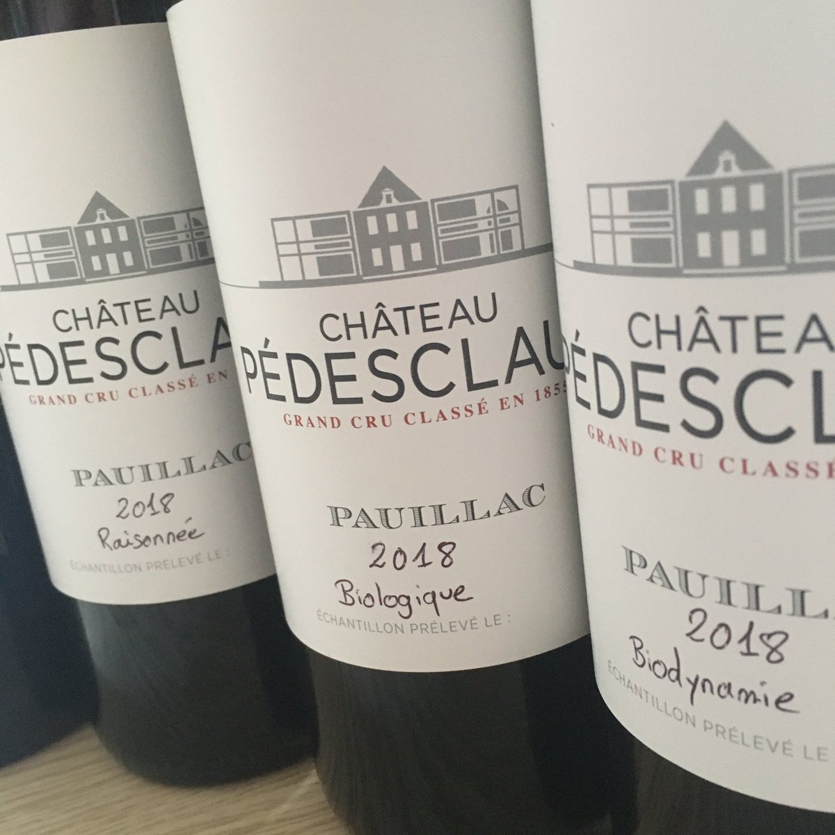 Great tasting of biodynamic, organic and raisonnée trials at Château Pédesclaux this afternoon, with Vincent Bache-Gabrielsen. Report to follow! #bordeaux #wine #pauillac #pedesclaux
