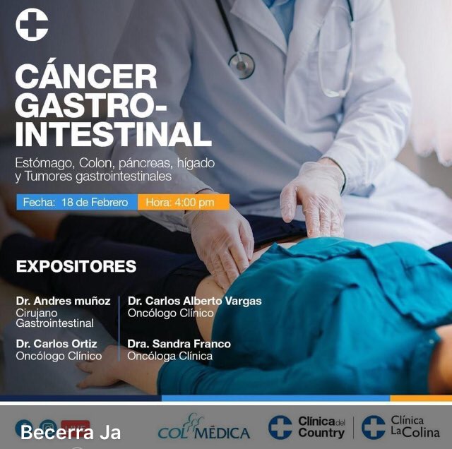 GistColombia's tweet photo. Facebook live , este jueves 18 de Febrero a las 4:00 pm nuestros especialistas estarán respondiendo todas las dudas y preguntas sobre tumores gastrointestinales. Podrán ingresar en este link directo, el cual se activará únicamente a la hora del evento: https://t.co/fE8R15eflf https://t.co/yTDiHbG9Wy