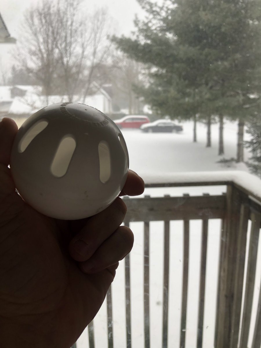 @CTHistorical <a href="/WIFFLEballinc/">WIFFLE® Ball Inc.</a> Have one my desk right now. Working and looking at my field covered in snow ❄️