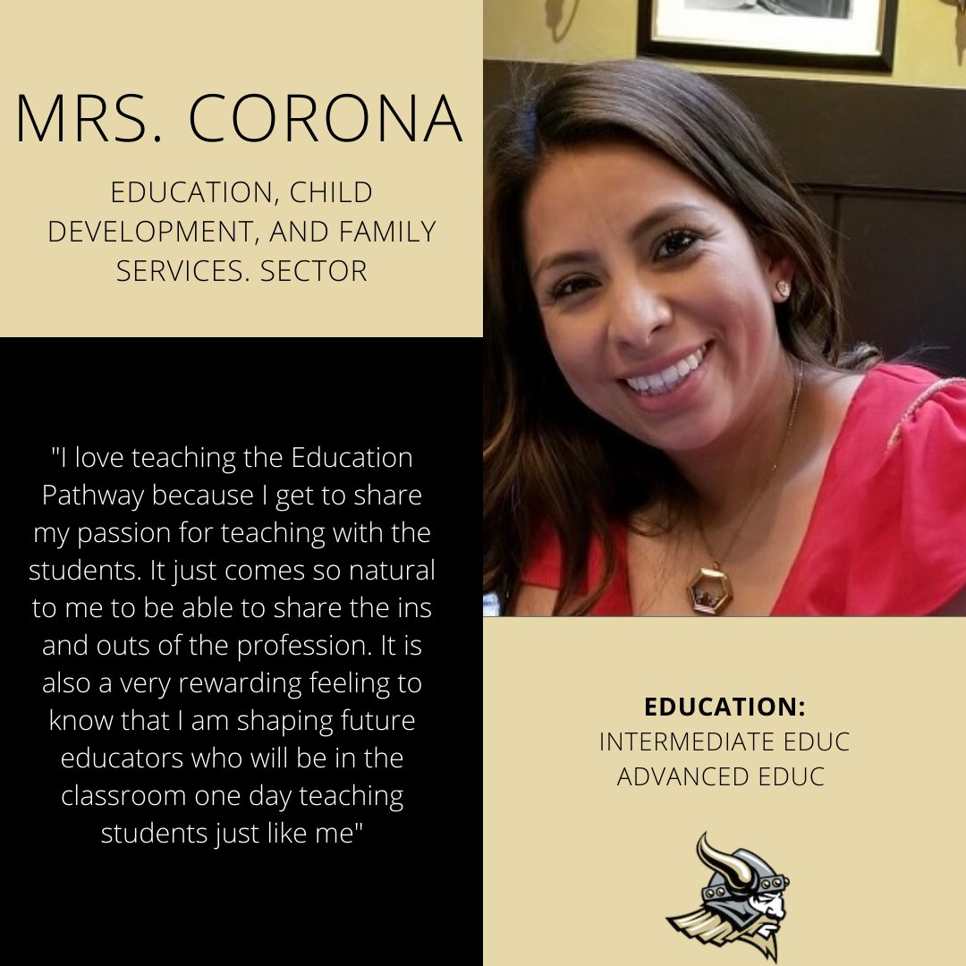 Northview Vikings (@nhsvikings) on Twitter photo Mrs. Corona-CTE Pathway: Education, Child Development and Family Services Mrs. Corona-CTE Pathway: Education, Child Development and Family Services