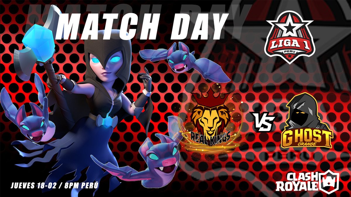 Hoy chocamos frente a uno de los invictos de la <a href="/LIGA1_PE/">LIGA 1 PERÚ</a> , nuestros amigos de <a href="/GhostOrange1/">Ghost Orange</a>

Dejaremos todo en la arena en busqueda de la VICTORIA

El directo desde las 7pm🇵🇪 6pm🇲🇽 a cargo de:
🎙️Drakarys <a href="/andresandrade95/">Drakarys</a> 
youtube.com/channel/UCq3DR…

#clashroyale #TeamRealKings