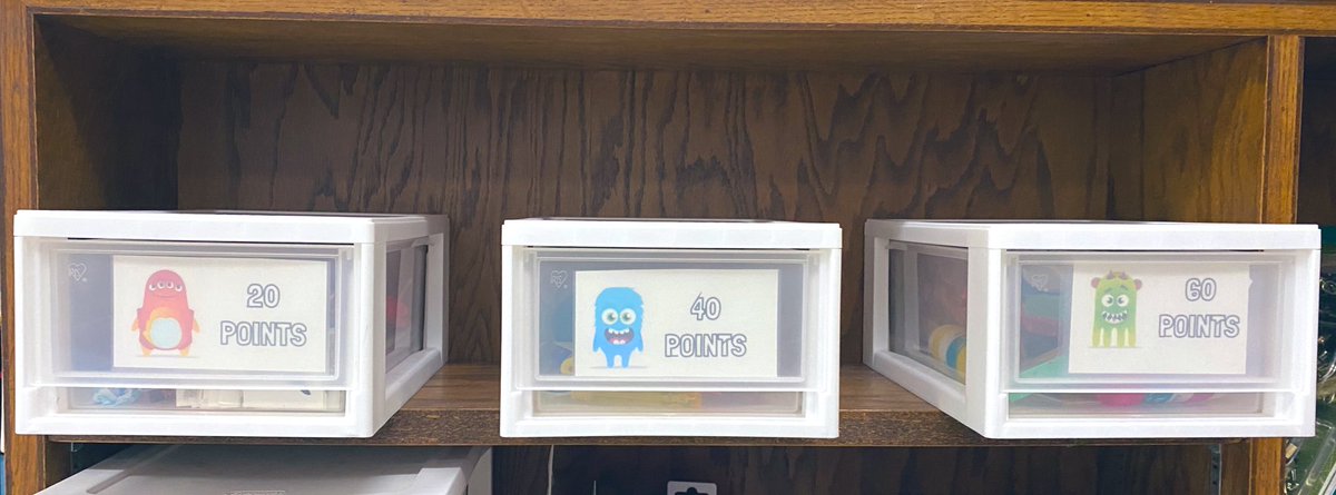 Teach_MsBarker's tweet photo. When I started my first official week of student teaching, I introduced our new @ClassDojo store.

To kickstart earning points, I placed our class goal at 200 points &amp; let the students vote on their reward. 
 
Needless to say, my class is awesome &amp; received their reward!🎉🍦 https://t.co/5KJUpwHVGO