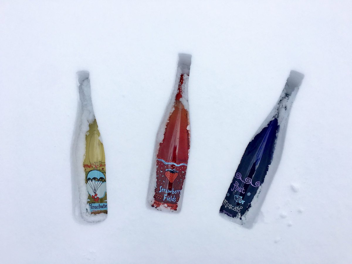 postwinery's tweet photo. Chilling our wine and warming our toes...#winterstormUri is still on the move. Stay safe! https://t.co/X8dpy4Nph3