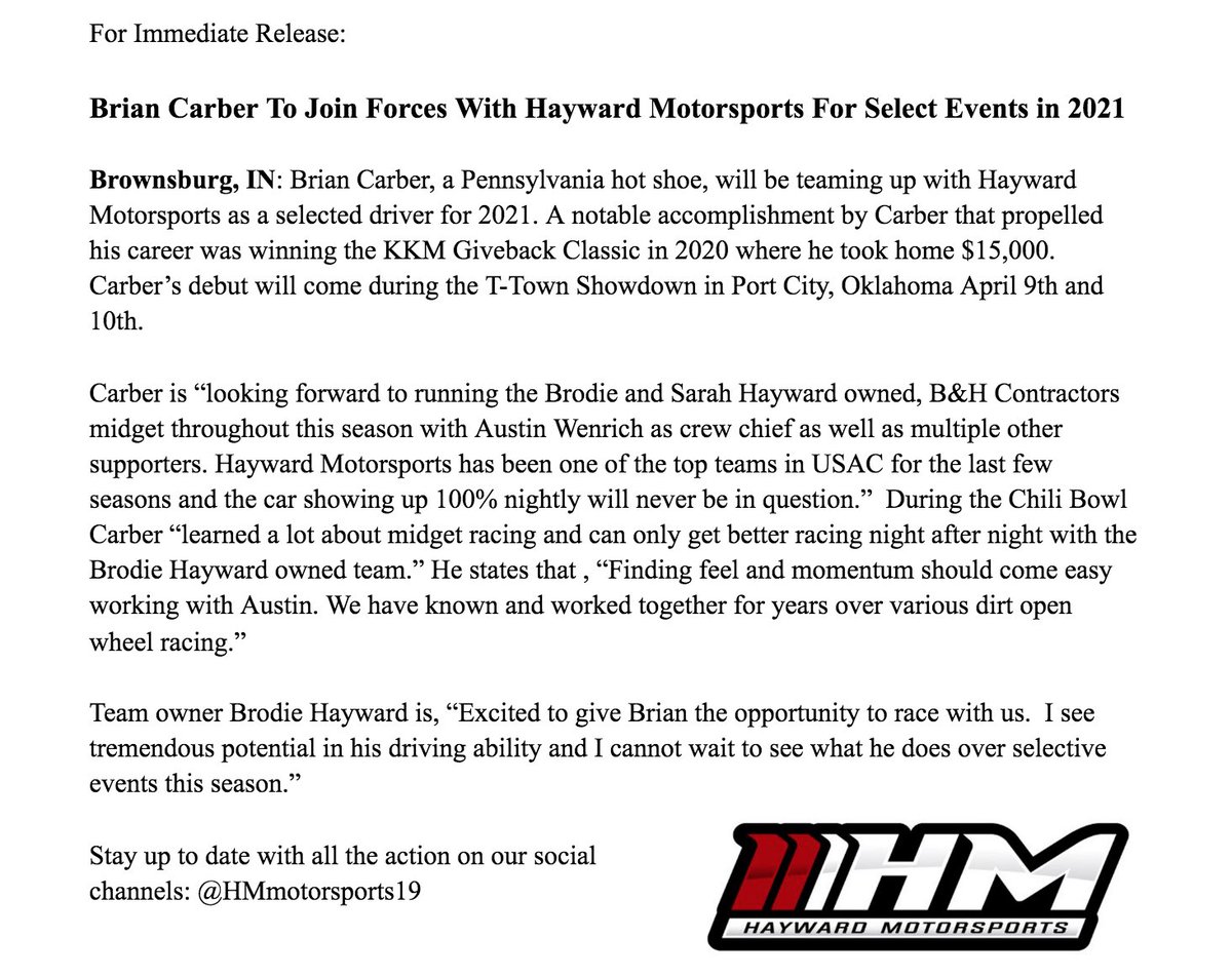 HMotorsports19's tweet photo. NEWS: https://t.co/NdgLllowlO