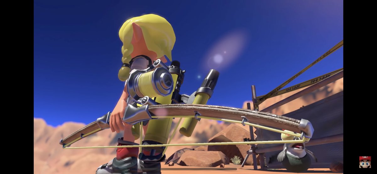 Here is the main shot of your new weapon, a bow.this is pretty exciting as its such a fun weapon in other gamesthere’s extremely little gameplay, but from what it seems its probably either a brand new weapon type, and shoots more arrow like lines than a charger would