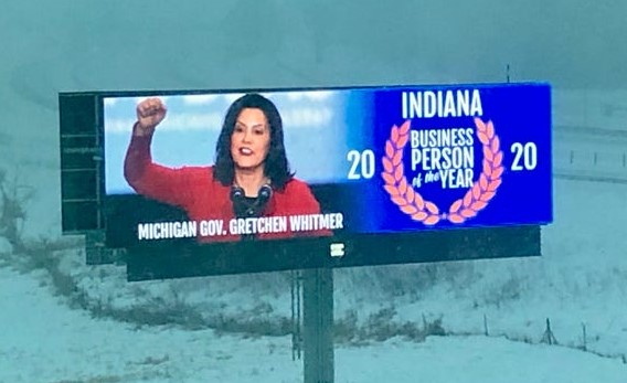 Congratulations to Gov. Gretchen Whitmer for all you've done for the Indiana business community. It'd be funny if it wasn't so sad!