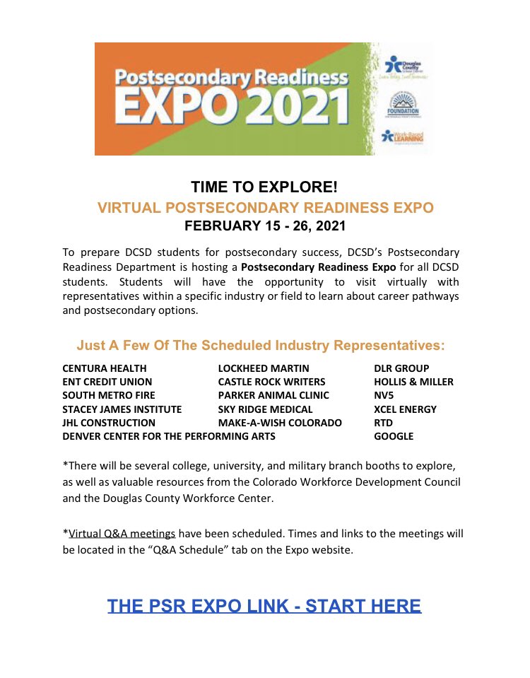 PHSPostGrad's tweet image. Meet with industry representatives and explore future careers!!