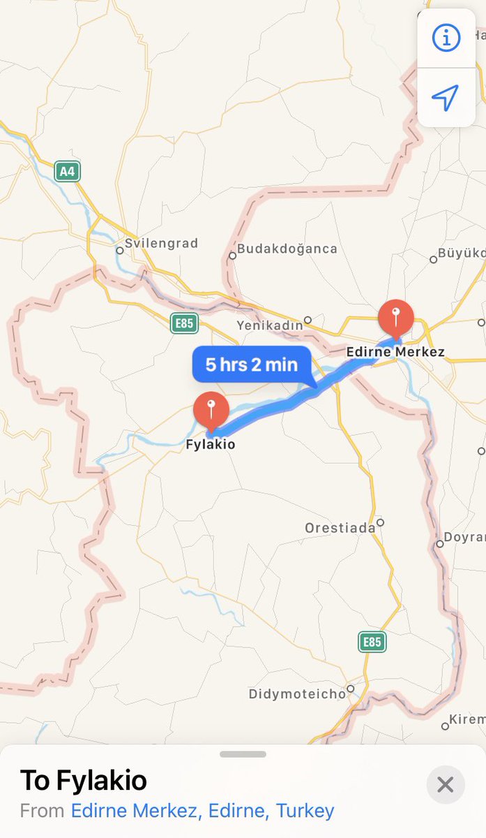 7. Τέλος, δείτε το στρατηγικότατο ευαίσθητο σημείο μεγάλης γεωπολιτικής κ επιχειρησιακής σημασίας για τον ΕΣ κ το  @hndgspio όπου θέλει η  #κυβερνηση_Μητσοτακη κ ο  #Μηταράκης να ιδρύσουν την 1η  #Ισλαμούπολη:4 ώρες ποδαρόδρομος από Ανδριανούπολη κ 125 χλμ Βορείως Αλεξανδρούπολης!!!