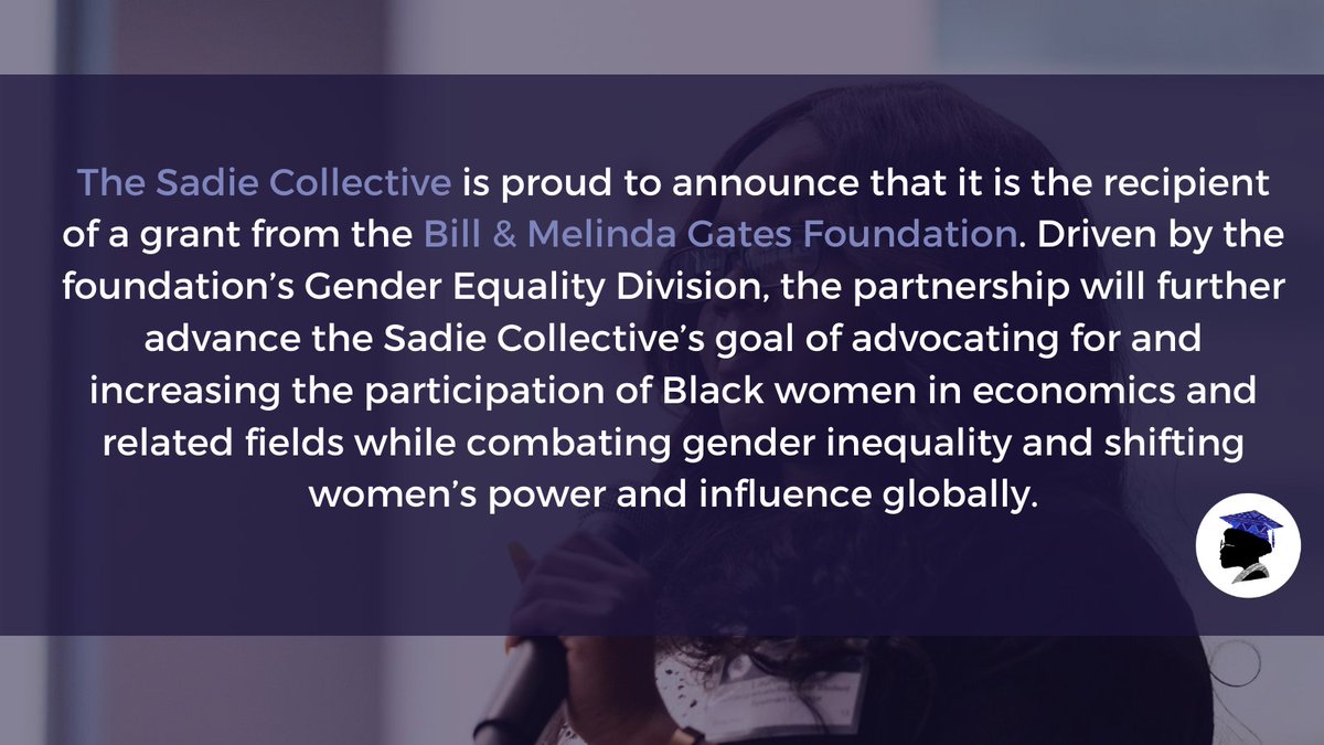 The Sadie Collective (@sadiecollective) on Twitter photo 🚨AMAZING NEWS ALERT🚨
The <a href="/SadieCollective/">The Sadie Collective</a> is proud and excited to announce that we are entering a multi-year partnership with @GatesFoundation to increase the participation of Black women in economics and related fields globally. Learn more here: tinyurl.com/gates-sace! 🚨AMAZING NEWS ALERT🚨
The <a href="/SadieCollective/">The Sadie Collective</a> is proud and excited to announce that we are entering a multi-year partnership with @GatesFoundation to increase the participation of Black women in economics and related fields globally. Learn more here: tinyurl.com/gates-sace!