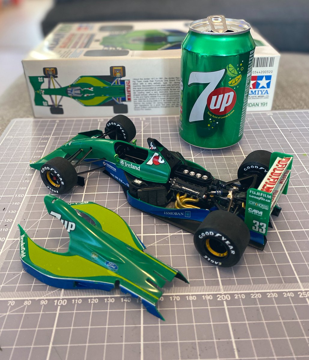  FINISHED!  Our Jordan 191 Tamiya model kit is done  Really happy with it for a first attempt at one
