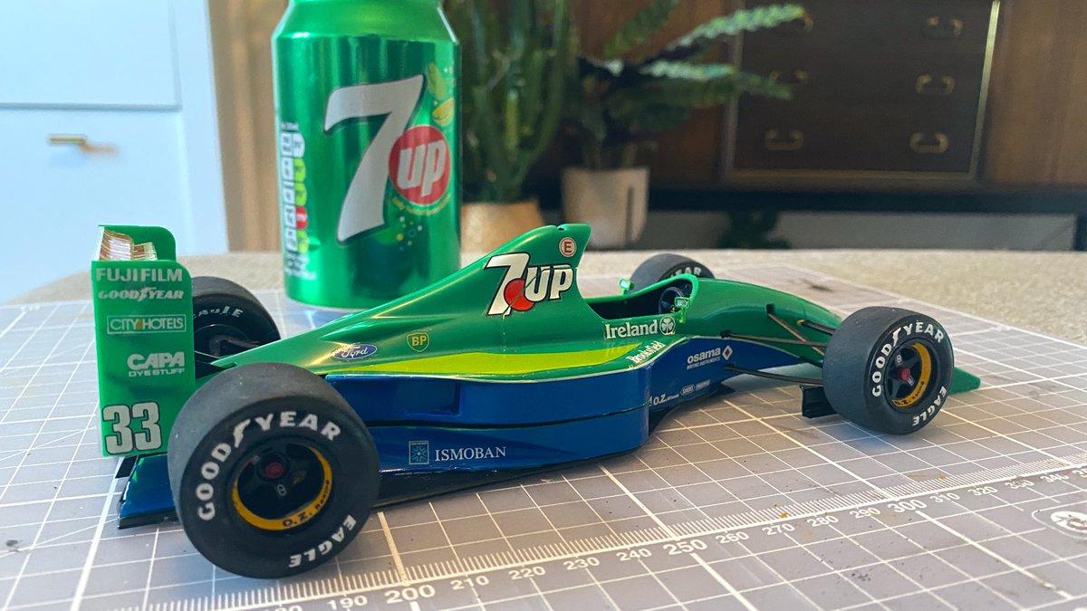  FINISHED!  Our Jordan 191 Tamiya model kit is done  Really happy with it for a first attempt at one