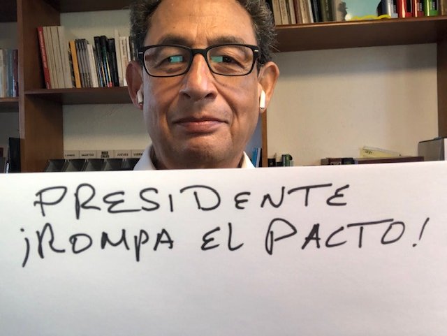 Me sumo a la campaña iniciada por un amplio grupo de mujeres. PRESIDENTE: ROMPA EL PACTO con Salgado Macedonio.