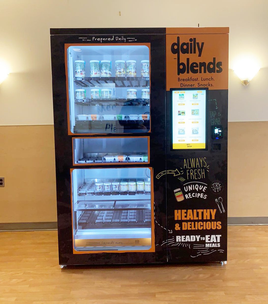 #latest Install is from #dailyblends offering affordable healthy, hand-crafted options made fresh daily. Their goal is to make these delicious fresh meals readily available especially during these contactless times. Be on the lookout for these machines within the GTA #healthyfood