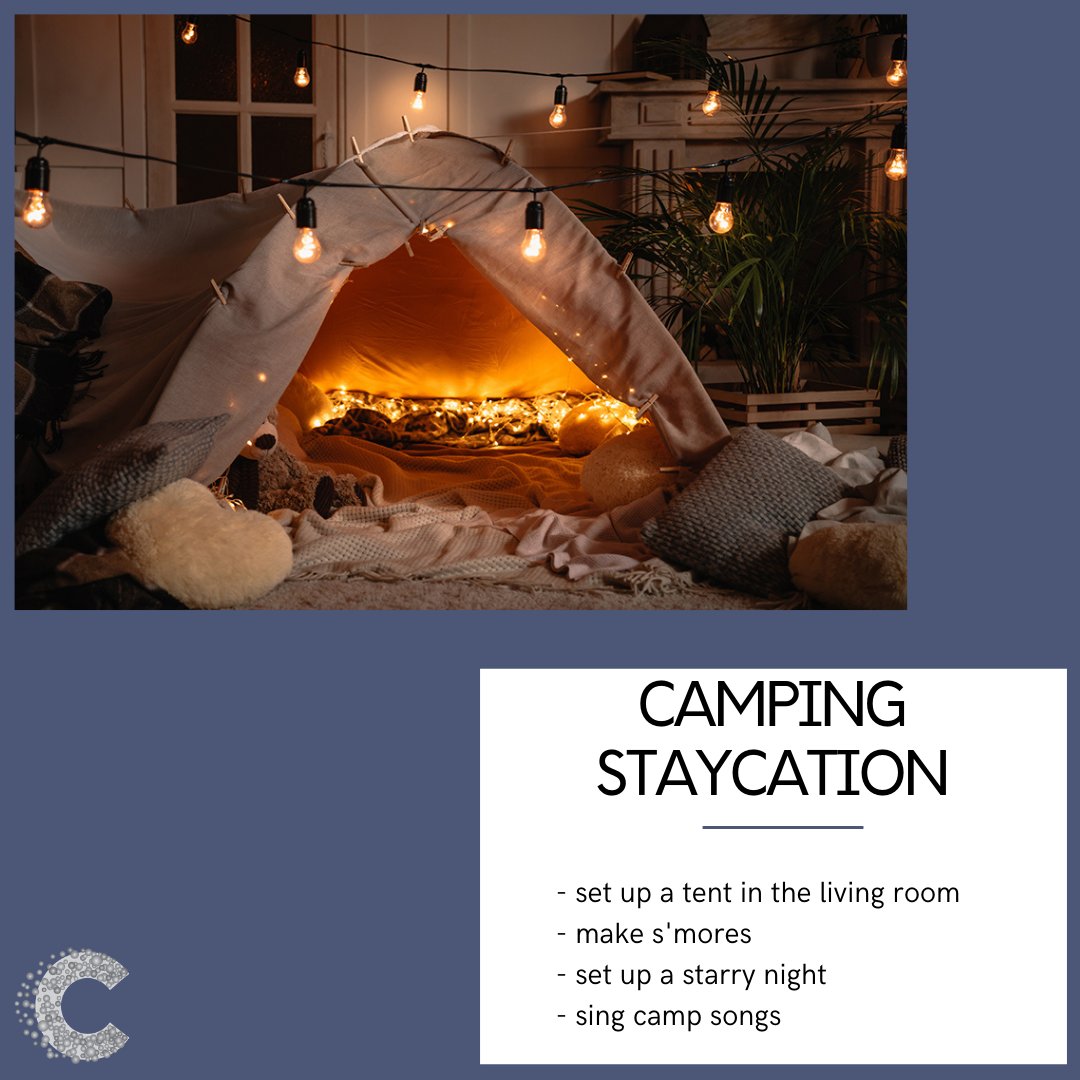 Check out this idea for a family-friendly staycation! 🏕️⭐

#staycation #learningfromhome #remotelearning #cohesioneducation