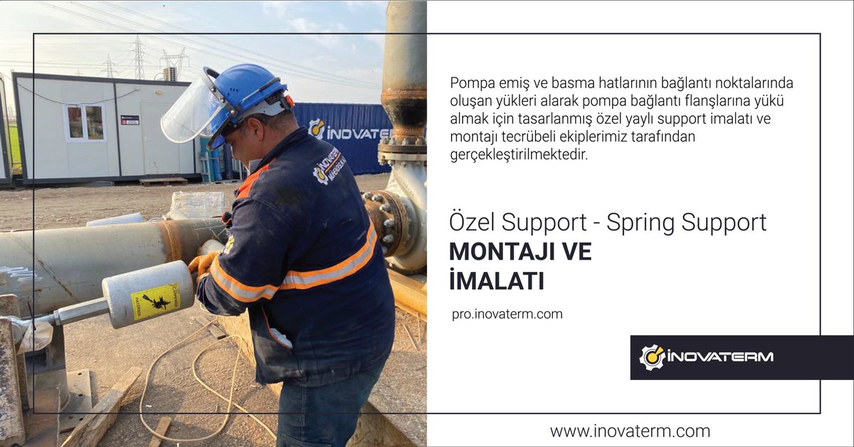 inovaterm's tweet photo. #inovaterm #mühendislik #engineering #pump #spring #springsupport #pipesupport #vibration #piping #mounting #assembly #team #lisega #carpenterpaterson https://t.co/ZhQPjD7kTb