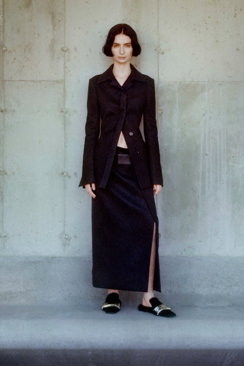 VogueRunway's tweet photo. "The result is a collection that feels of a piece with their recent work, only subtler." See every look from @proenzaschouler's fall 2021 collection and read our full review: https://t.co/vt9NhWwIiC https://t.co/pcmn8kYEll