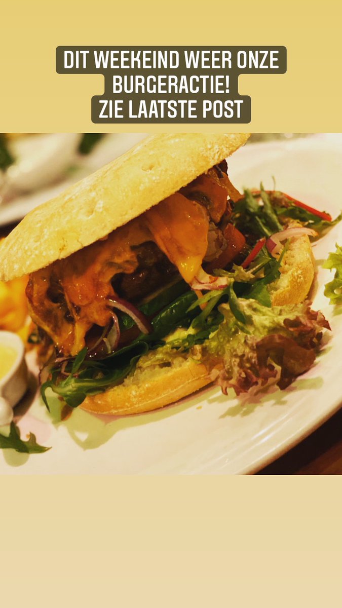 Dit weekend weer de burger bouwpakketten! (Wij doen de voorbereidingen, jij maakt 'm thuis in een kwartiertje af in de oven.)
Op = op!
Nu met gratis flesje Op &amp; Top, Hamer &amp; Sikkel of Vuur &amp; Vlam bij elke burger pre-order!
Bestel via info@brouwcafedemolen.nl