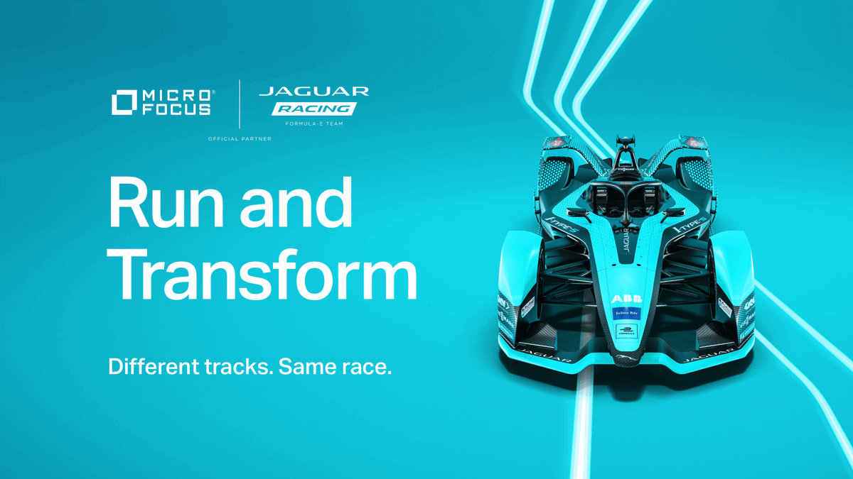 MF_Lerash's tweet photo. Start your engines! @JaguarRacing welcomes @MicroFocus as its official #DigitalTransformation, Business Resiliency and Analytics partner! Read on in the Press Release! | #JaguarElectrifies https://t.co/1EgSQKCgfS #TeamMicroFocus https://t.co/4YDXW7mmFD