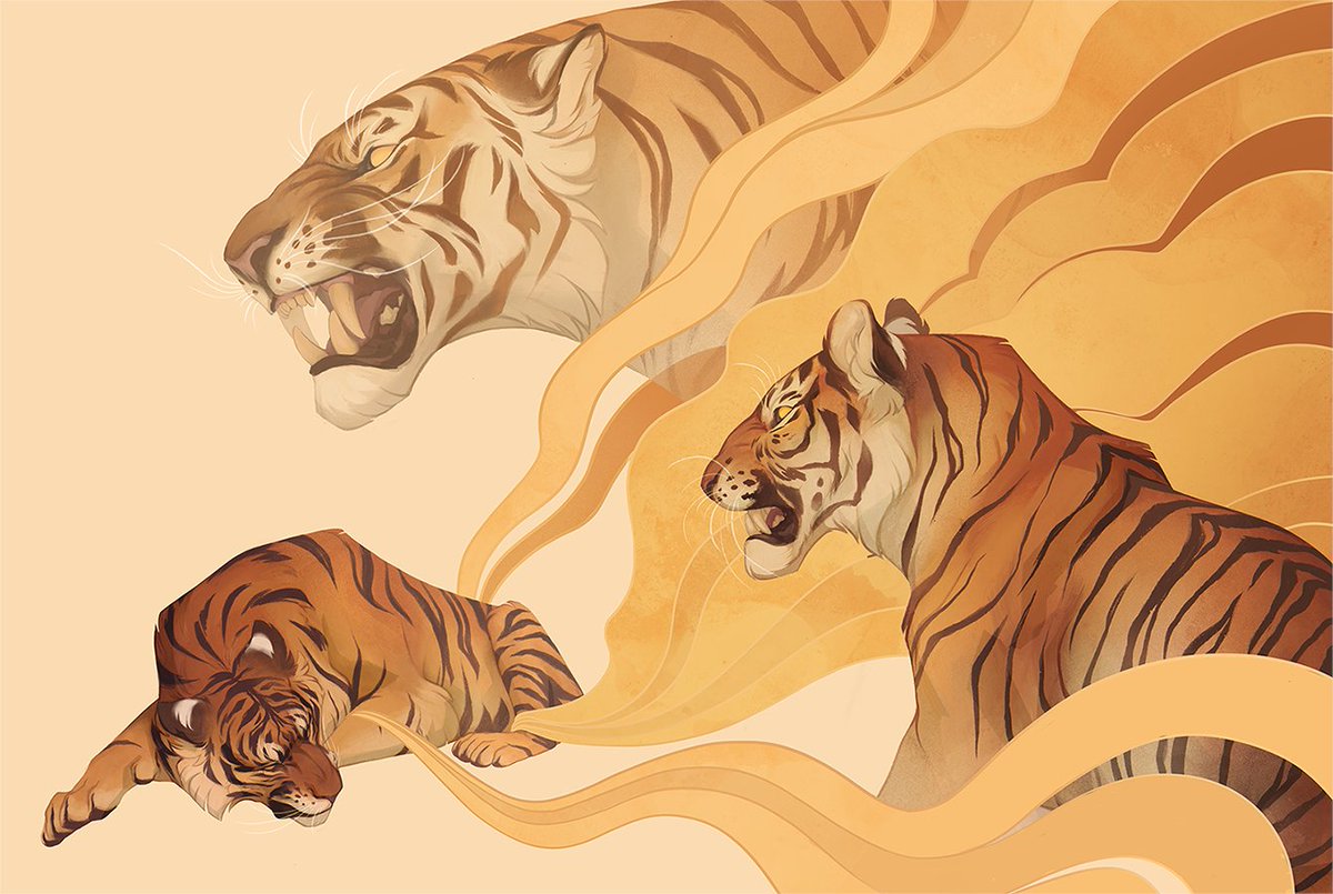 NoraPotwora's tweet image. Time for #AnimalArtistsUnite! I'm Nora, freelance artist who love to draw everything related to nature. Striped burritos, examples of which can be found below, are my big passion.