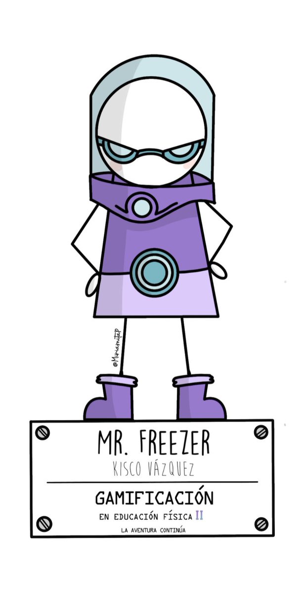Mr. FREEZE, EL SEÑOR DEL HIELO (FJ Vázquez-Ramos y JM Cenizo-Benjumea)
En ‘Gamificación en Educación Física II - La aventura continúa” 
Un peligro amenaza con congelar el agua en verano ... ▶️ youtu.be/v8V17IhJ7wk Ilustración de @MiriamitaP 
🔗 inde.com/es/productos/d…