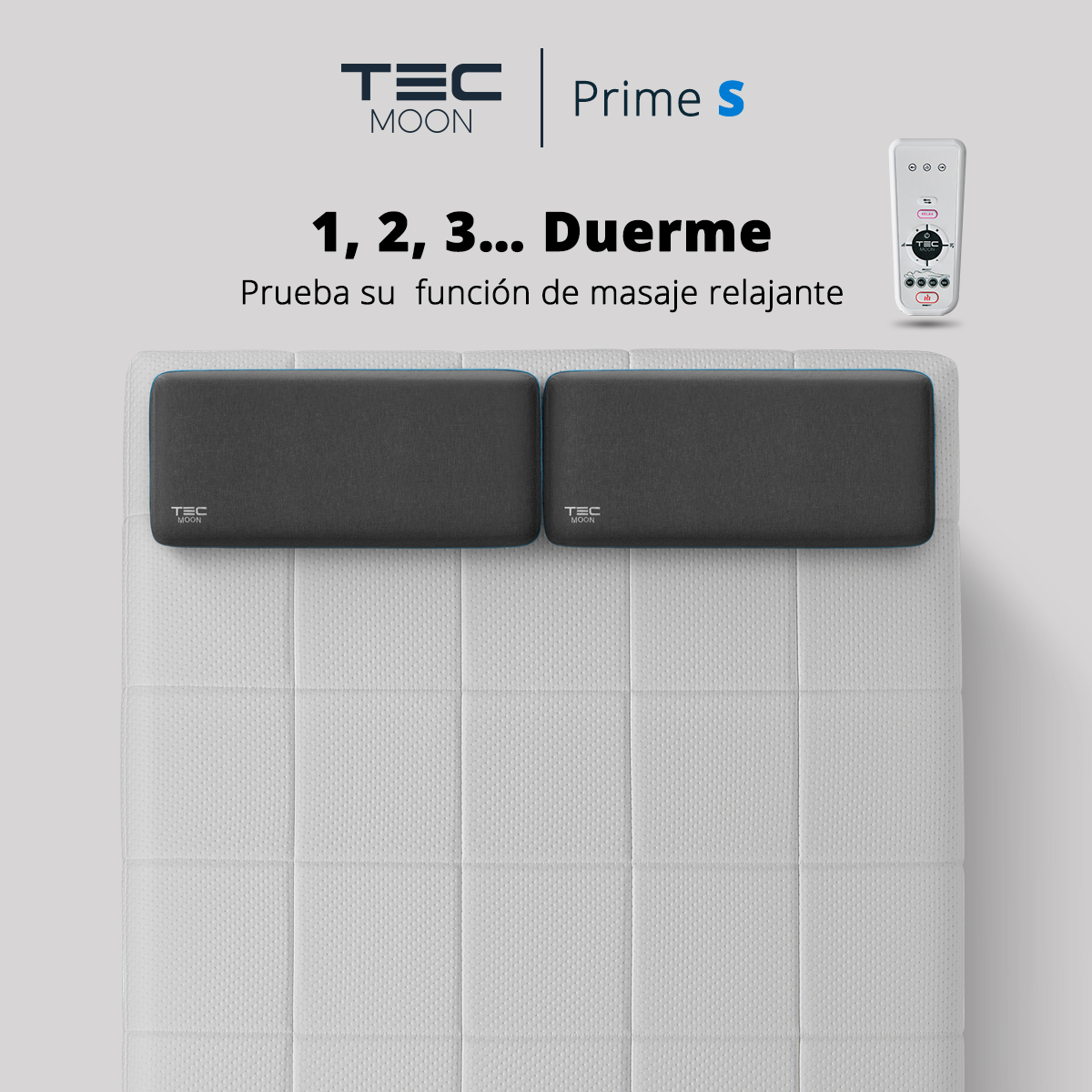 Tecmooncolchon's tweet photo. Nuestro fin es prepararte para dormir. Para ello el TEC MOON Prime S incorpora la función de masaje relajante por vibración con diferentes intensidades y velocidades.
Dulces sueños. 😴
#TECMOON #PrimeS #colchón #masajes https://t.co/WRQtD9XOIv