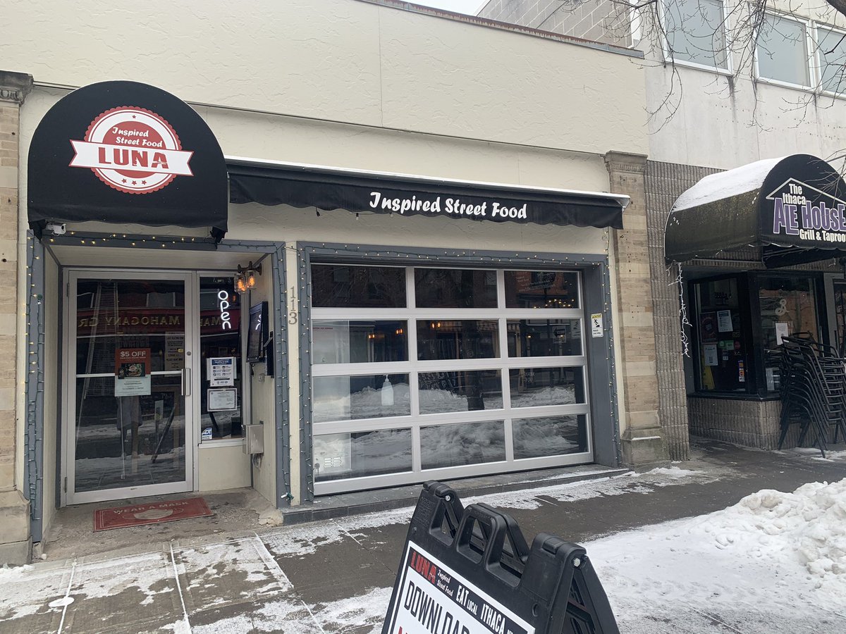sakeller21's tweet photo. In Downtown, Ithaca for my story about outdoor dining. Does anyone else miss the outdoor dining that was available on N Aurora Street? Open street dining was a hit this summer and fall in Ithaca. Comment what you miss most about outdoor dining!! @downtownithaca #ithacacommons https://t.co/hnDsUFM55o
