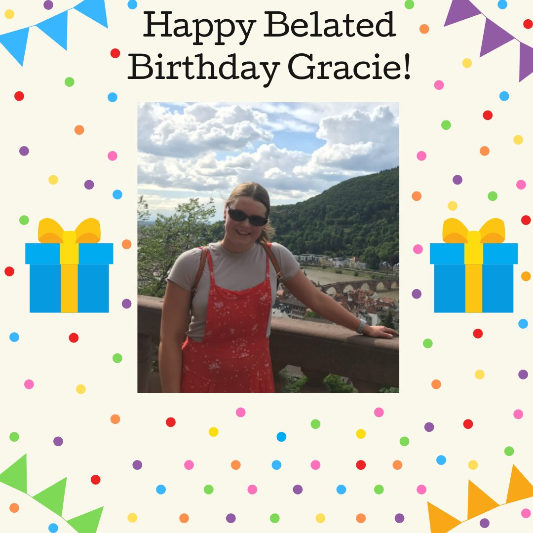 kboscu's tweet image. Even though it is a month late, KBO would like to wish a happy belated birthday to our newest board member, Gracie! Hoping your birthday was as great as you are! We are so happy yo have you apart of our team! 🥳🎁🎊🎉