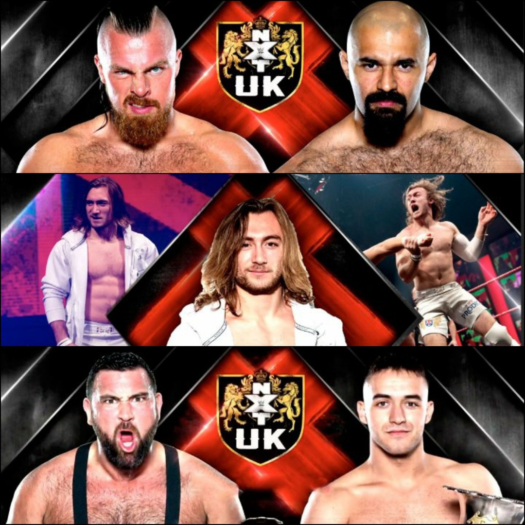 TONIGHT on @NXTUK!!

Heritage Cup Match: 🏆
@AKidWrestler v @Shasamuels

Cruiserweights Fly 🛰
@bencarterbxb v @Turbo_JoshTerry

Power vs Agility 🤼‍♀️
@DaniLuna_pro v @thealeahjames

Big Man Wrestling 👊
@RampageBrown v @Joe_Coffey

8pm UK / 3pm US EST
on @WWENetwork 📺
#WWE #NXTUK