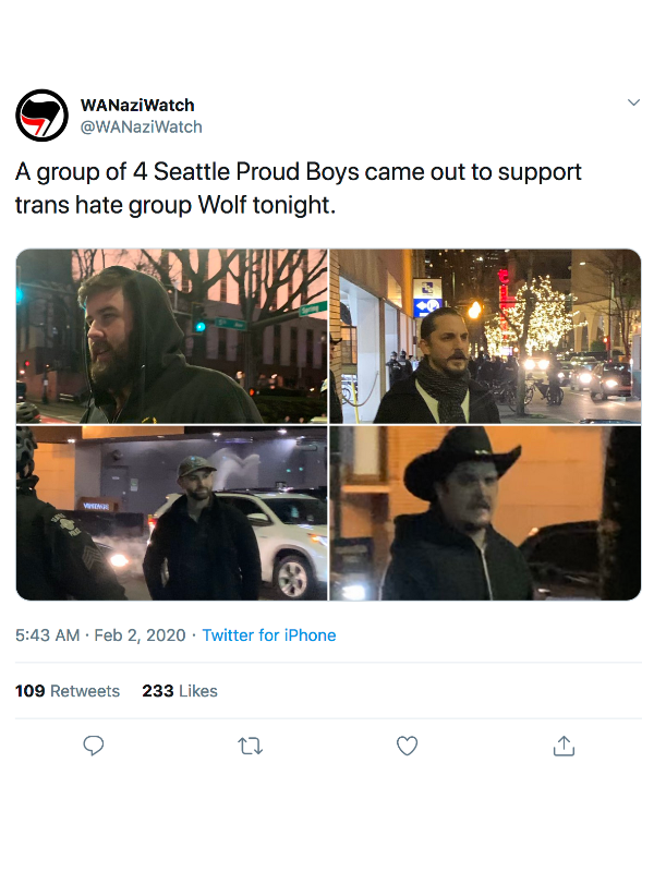 WoLF works with the notoriously "feminist" Proud Boys, is funded by anti-abortion groups, collaborates with anti-LBGT lawsuits, has protested against Women's rights, and RAISES FUNDS FOR RELIGIOUS NATIONALISM