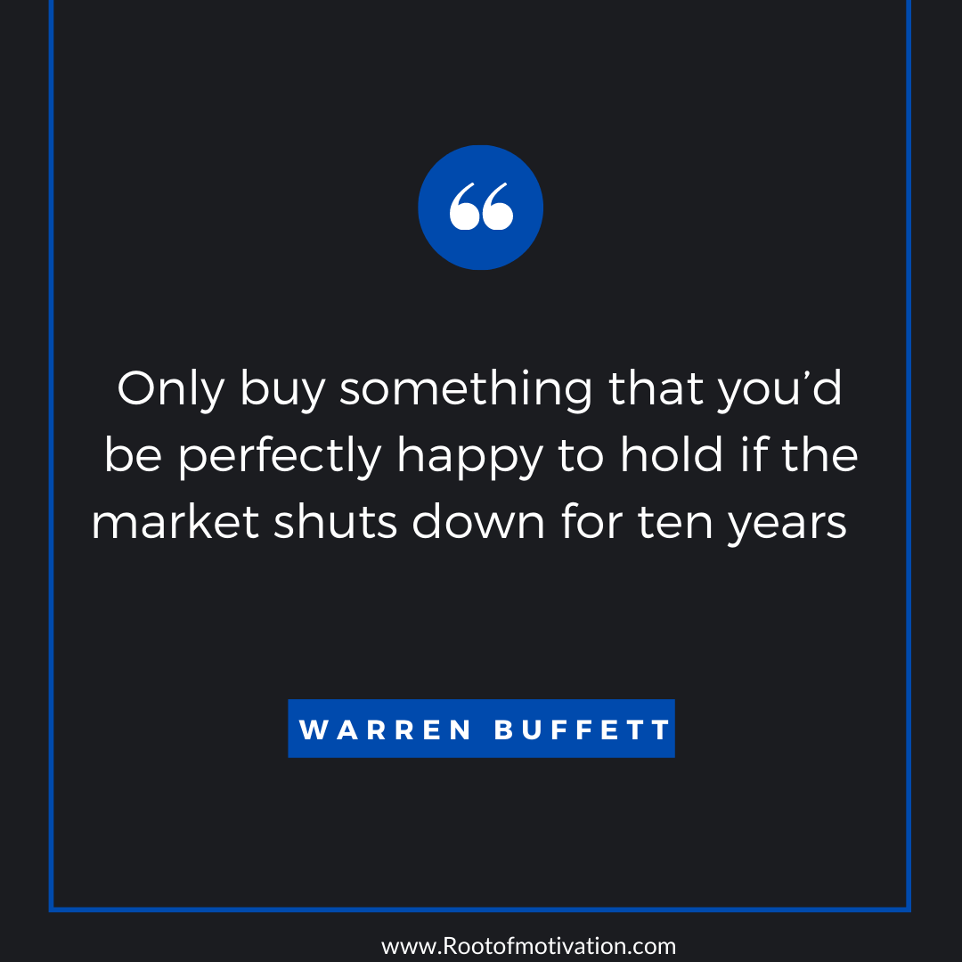 MotivationRoot's tweet photo. “ Only buy something that you’d be perfectly happy to hold if the market shuts down for ten years  ”  Warren Buffett
motivational Quotes - https://t.co/vSY9T5v0yU

#motivation #story #rootofmotivation #WarrenBuffett #perfectlyhappy #motivationalquotes #shutdown #for #tenyears https://t.co/jr0jjwoIPi