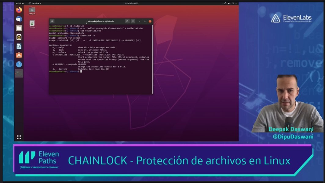 ElevenPaths's tweet image. ¡Turno de demo en directo!

Descubrimos todos los detalles de #ChainLock de la mano de Deepak Daswani (@dipudaswani)

#ElevenLabsTV