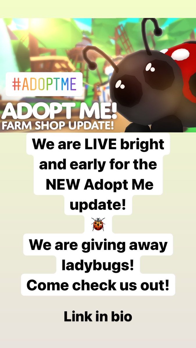 Ggtv On Twitter Did We Mention We Are Giving Away Some Free Ladybugs Playadoptme Roblox Robux Youtube Youtuber Robloxedits Live Livestream Adoptmepets Familyfriendly Ggtv Adoptmepet Playadoptme Yt Stream Kidfriendly Adoptme Family - free robux yt