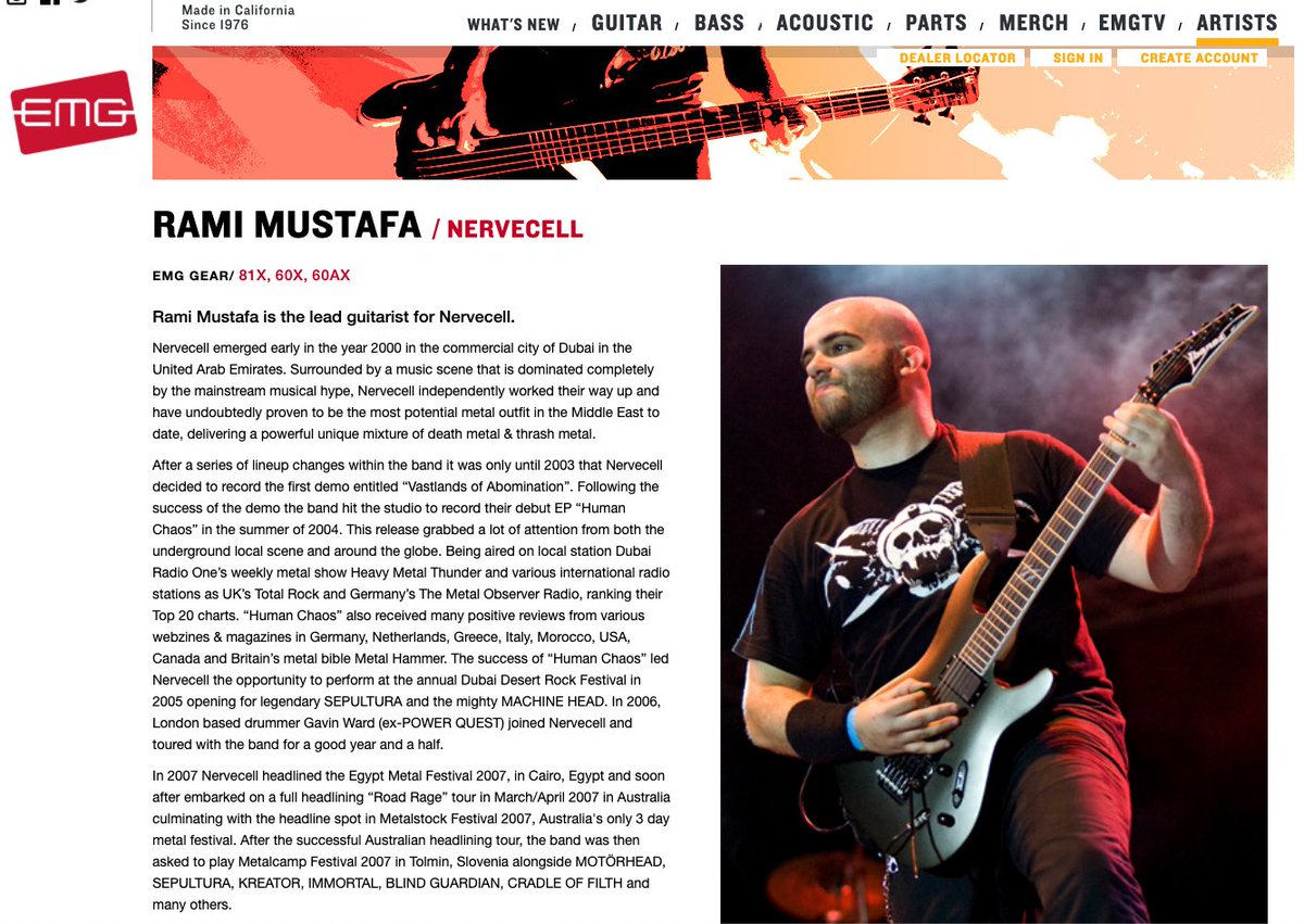 10 years endorsing <a href="/EMG_PICKUPS/">EMG PICKUPS</a> 🙏

#emgpickups 
#nervecell 
#ramihmustafa